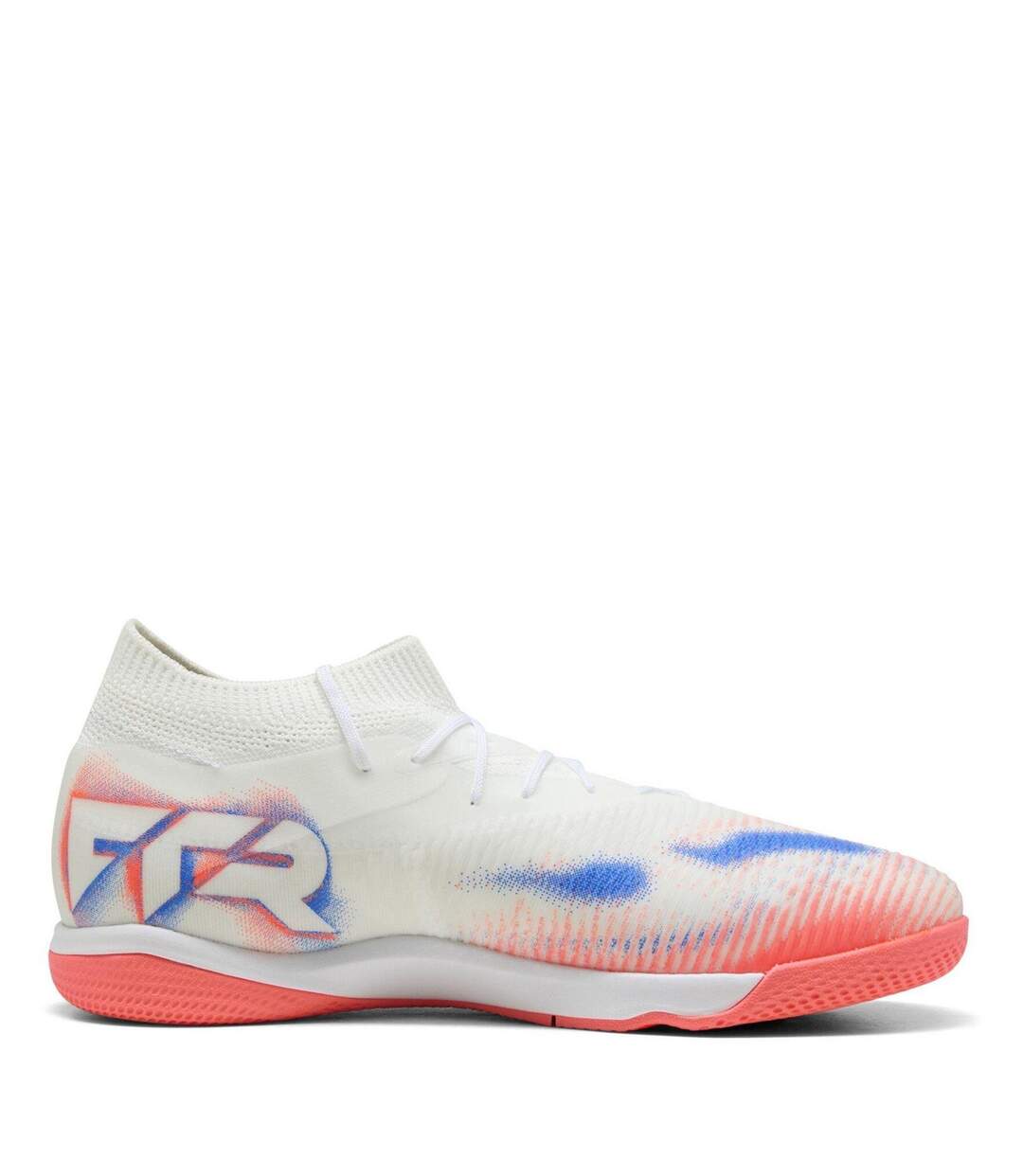 Mens Future 8 Match Flat Indoor Football Shoes  White Puma-4