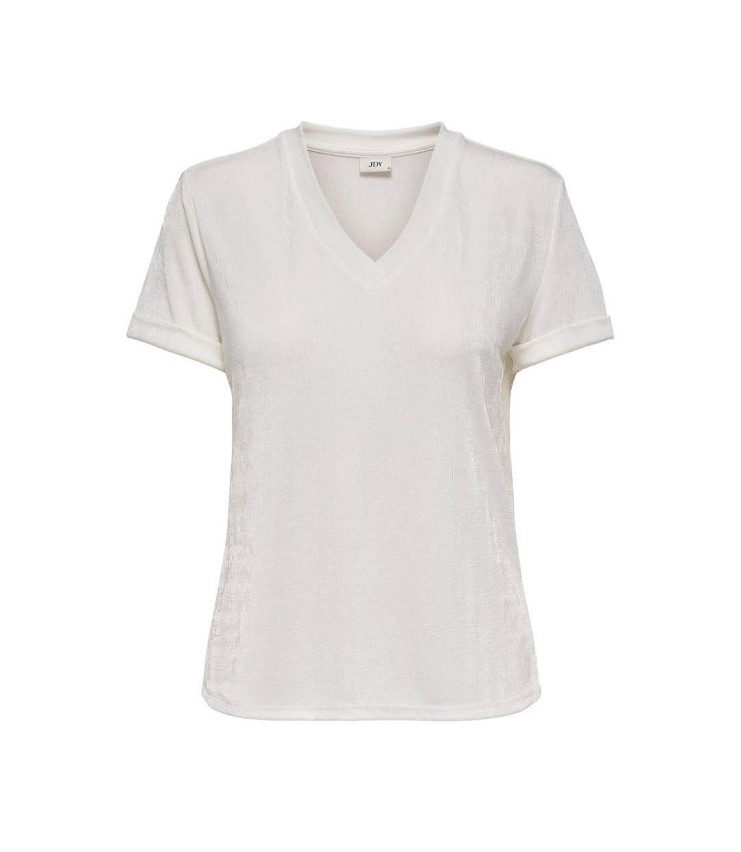 T-Shirt ecru femme jdy pensa - l-1
