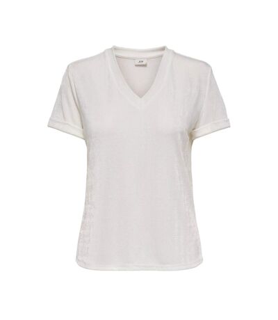 T-Shirt ecru femme jdy pensa - l