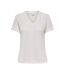 T-Shirt ecru femme jdy pensa - l-1