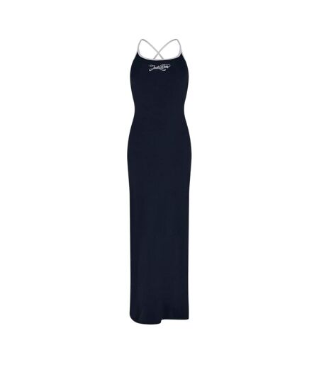 Robe Longue Femme Bleu Marine Blanc Jack Wills