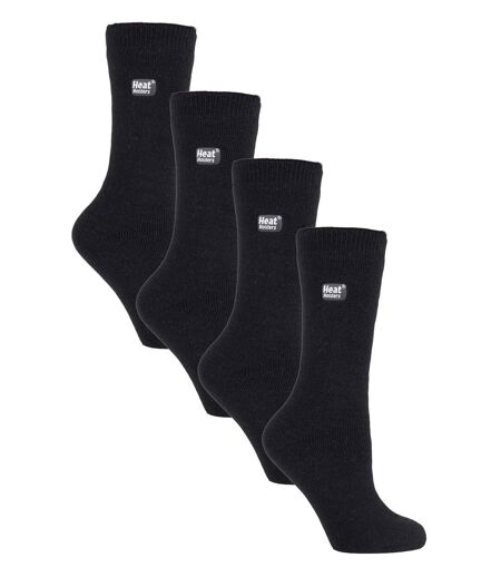 Heat Holders Ultra Lite - 4 Pair Multipack Ladies Thermal Socks | Ultra Thin Warm Socks for Dress Socks in Winter