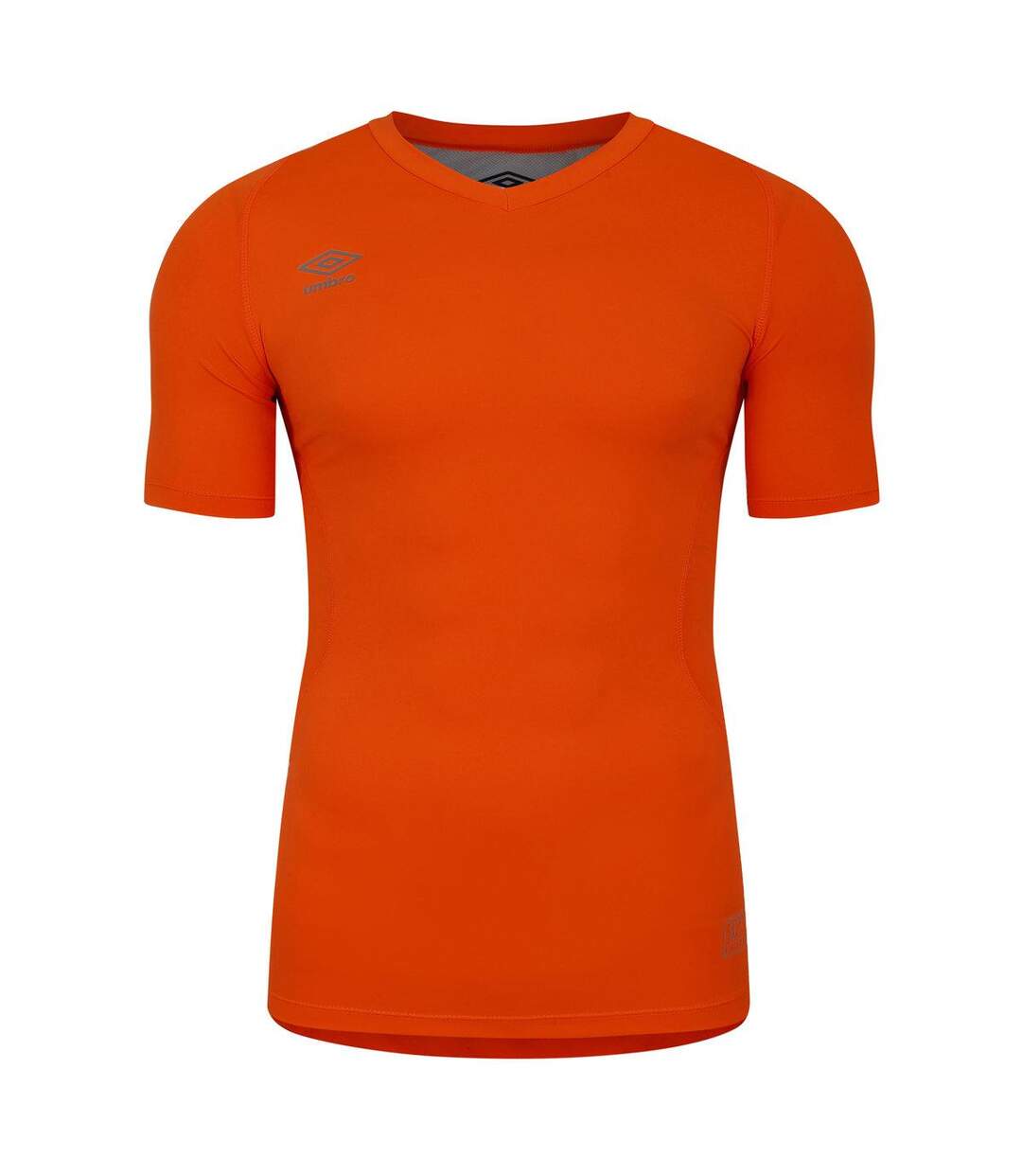 Unisex Adult Elite V Neck Base Layer Top Shocking Orange Umbro-1