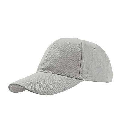 Atlantis Liberty Six Buckle Brushed Cotton 6 Panel Cap (White) - UTAB194