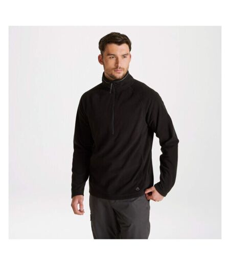 Mens Expert Corey 200 Half Zip Fleece Top Black Craghoppers