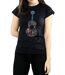 Disney - T-shirt COCO GUITAR PATTERN - Femme (Noir) - UTBI14297-3