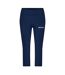 Legging 7/8 Femme Bleu Head-1