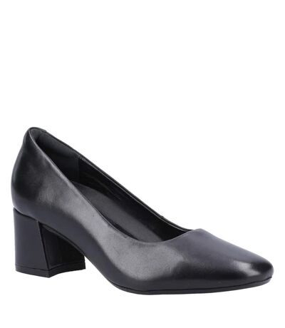 Hush Puppies Womens/Ladies Alicia Leather Court Shoes (Black) - UTFS9810