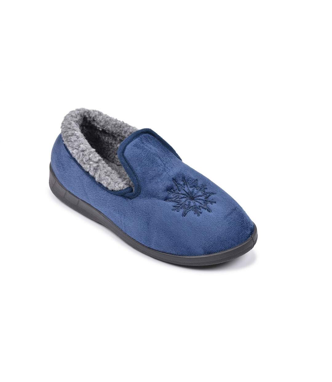 OZABI Pantoufles Femme Velours Charentaises Chaudes Antidérapantes-1