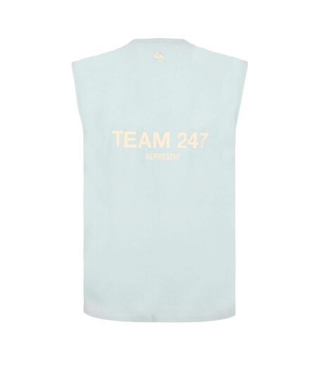 Mens 247 Performance Sleeveless Gym Tank Top Glacier Represent