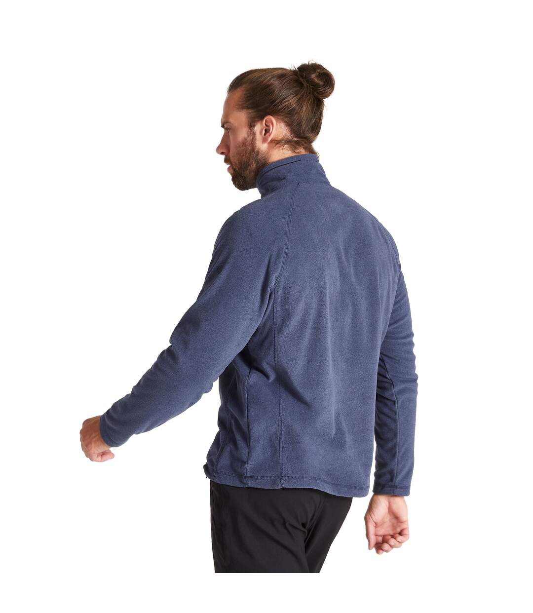 Mens corey vi half zip fleece top blue navy marl Craghoppers-2