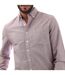 Mens Slim Button-down Shirt Oxblood Farah-4