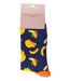 Miss Sparrow - Ladies Banana Patterned Novelty Bamboo Socks