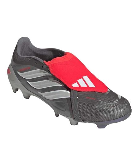 Unisex Adult Predator 3 Firm Ground Football Boots Grey Red Adidas