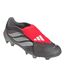Unisex Adult Predator 3 Firm Ground Football Boots Grey Red Adidas-4