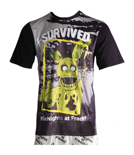 Ensemble De Pyjama Homme Noir Gris Five Nights At Freddys
