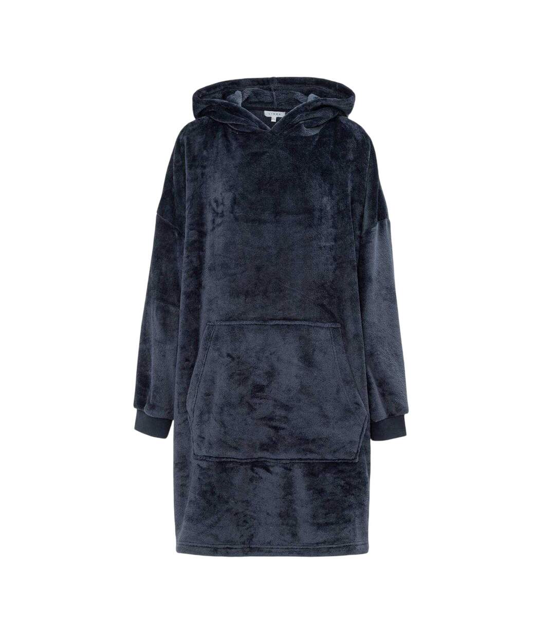 Sweat À Capuche Couverture Femme Bleu Marine Linea-1