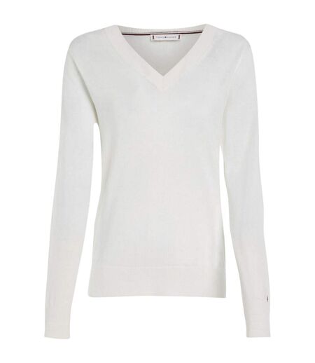 Sweat Femme Écru Tommy Hilfiger