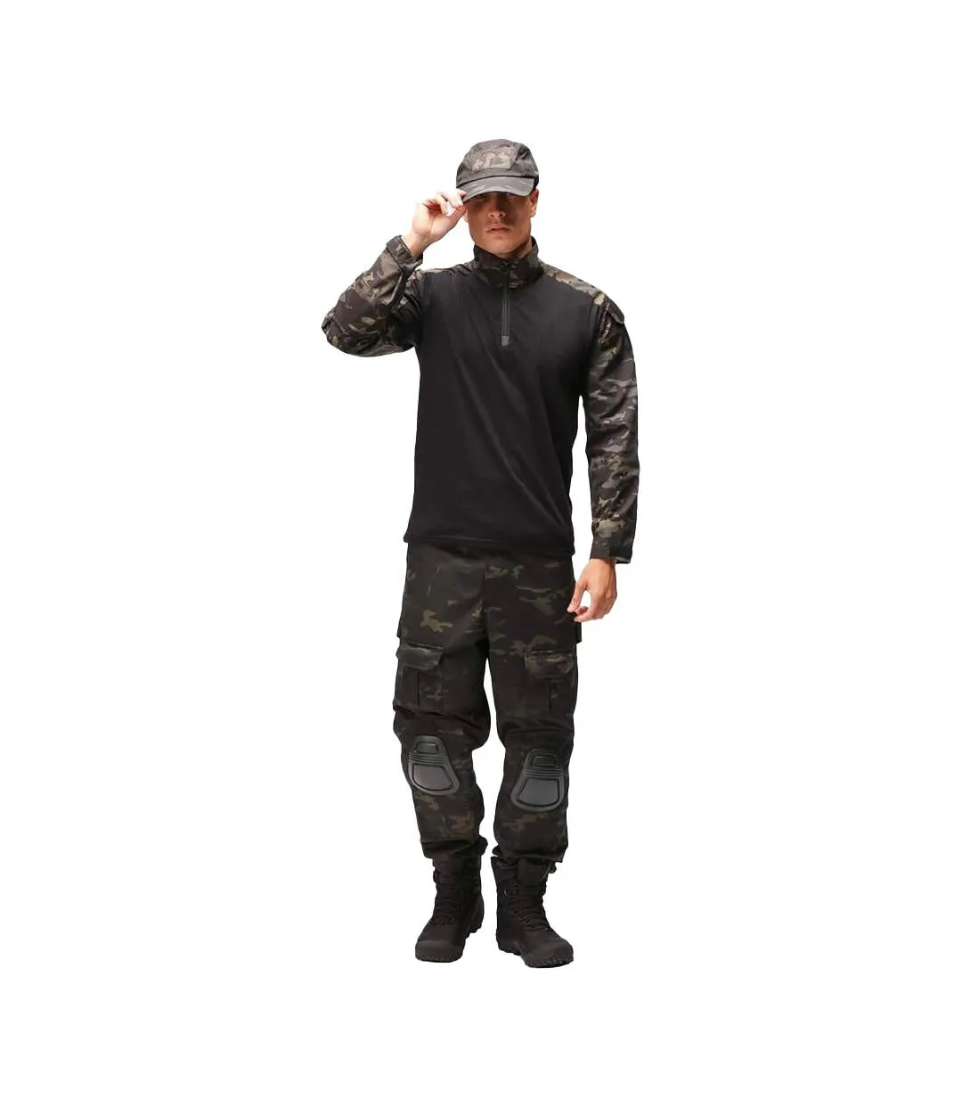 T-shirt Manches Longues Special Ops Homme Noir Viper-1