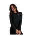 Womens/ladies Zipped Long-sleeved Rash Guard Black Speedo-4
