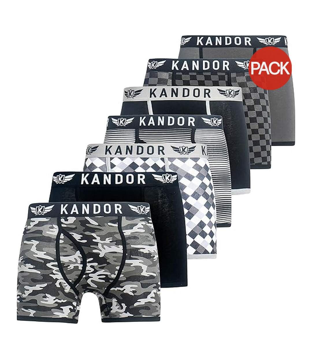 Boxers jeckers homme gris foncé Kandor