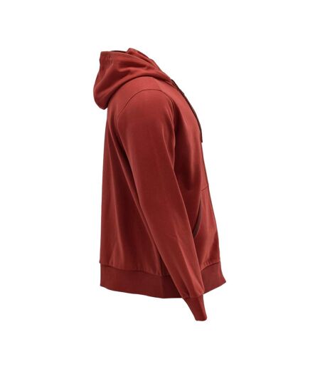 Veste À Capuche Motif/style Uni Adulte Rouge Automne Mascot