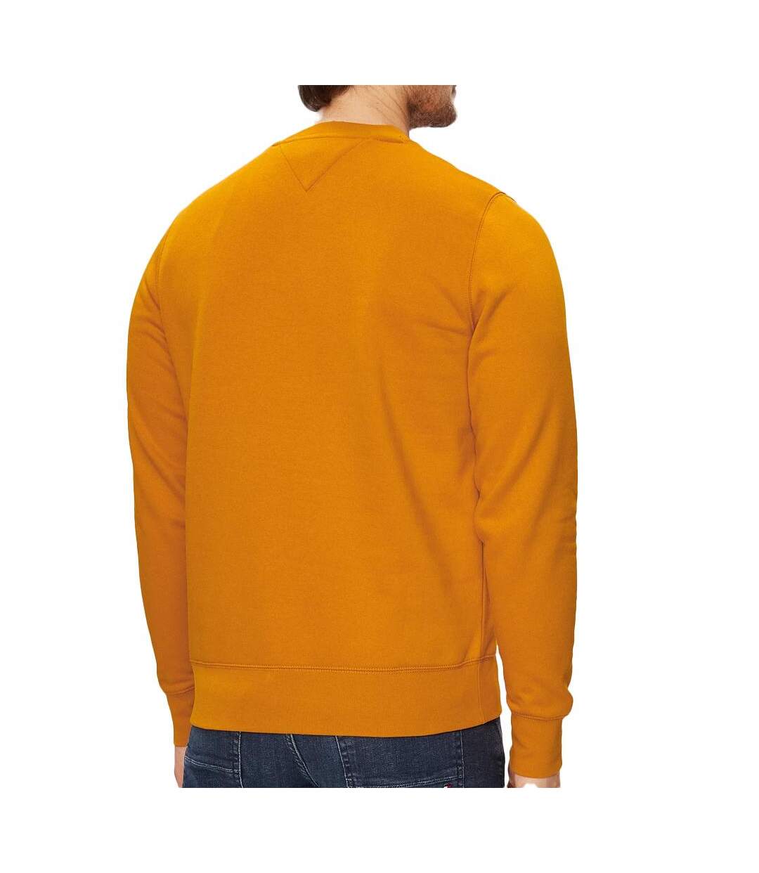 Sweat orange homme tommy hilfiger blend logo - m-2