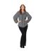 Blouse Manches Bouffantes Motif/style Floral Femme Noir Crème Be You-4