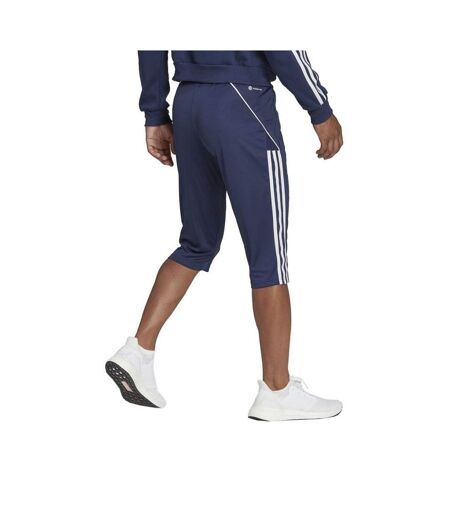 Pantacourt tiro league homme bleu marine Adidas