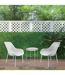 Fauteuil pour table de jardin design Malibu - Blanc