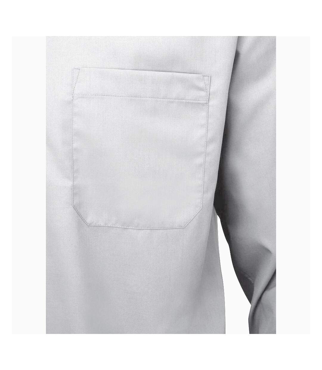 Russell Collection Mens Long Sleeve Easy Care Poplin Shirt (White)