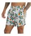 Mens Ripen Regular Swim Shorts Cream Threadbare-3
