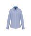 Premier Womens/Ladies Striped Oxford Long-Sleeved Formal Shirt (White/Oxford Blue) - UTPC5840