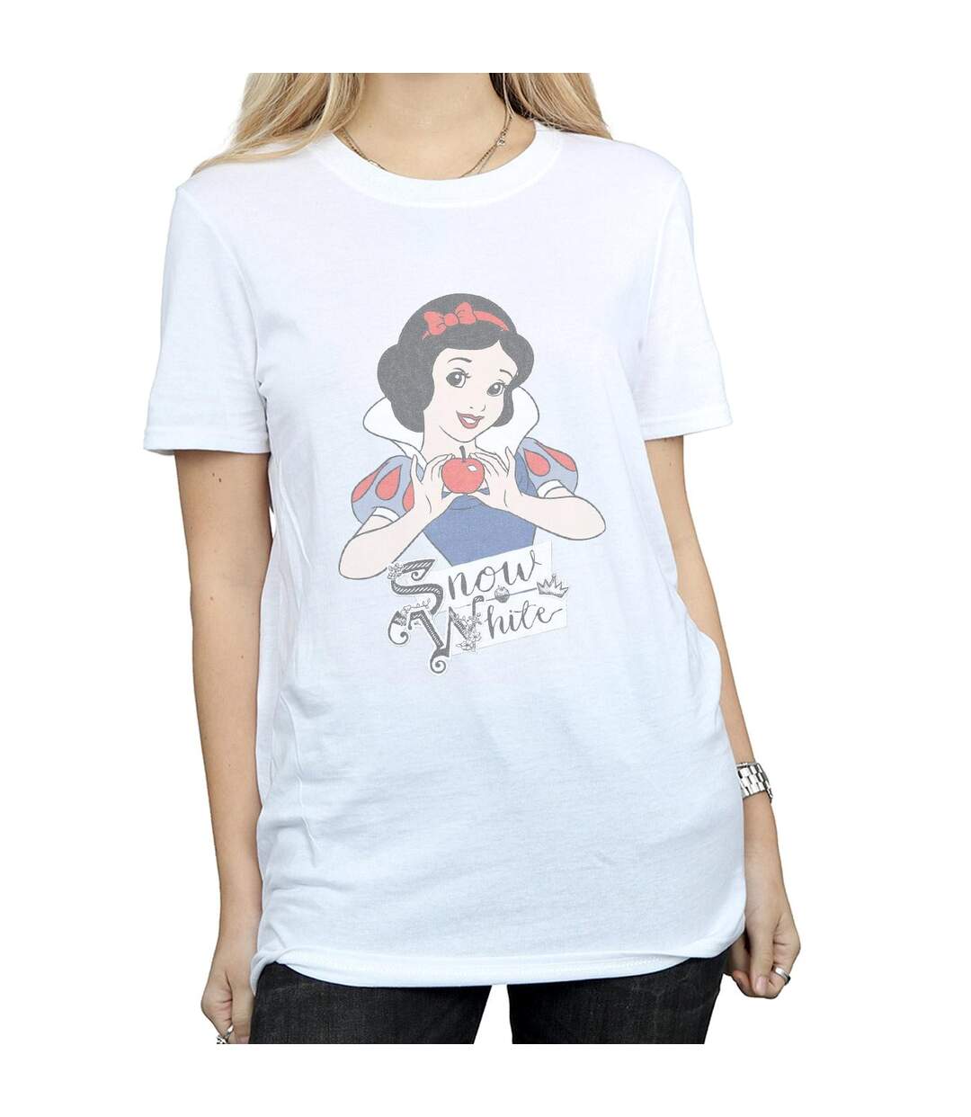 Disney Princess - T-shirt SNOW WHITE APPLE - Femme (Blanc) - UTBI42644-3