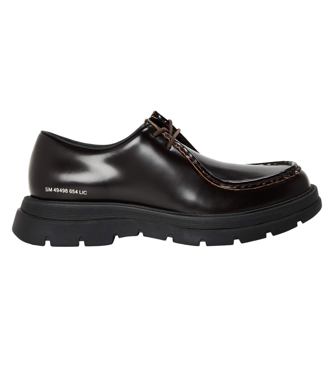 Mens Reice Leather Backless Flat Mules Brown Steve Madden-1