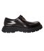 Mens Reice Leather Backless Flat Mules Brown Steve Madden-1