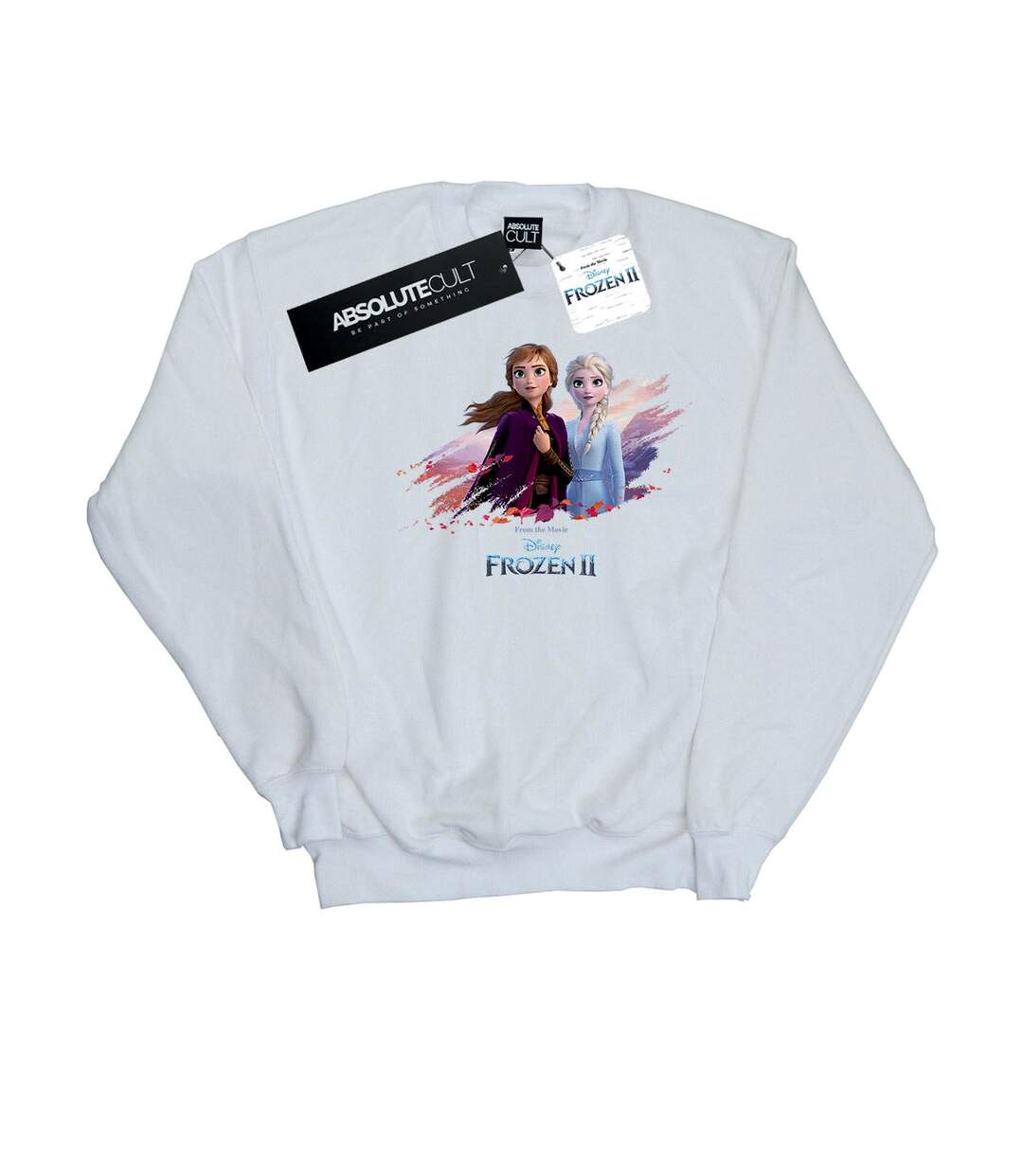 Disney - Sweat FROZEN ELSA AND ANNA NATURE IS BEAUTIFUL - Femme (Blanc) - UTBI18729-1