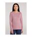 Womens/ladies St Ives Crew Neck Top Pink Mountain Warehouse-1