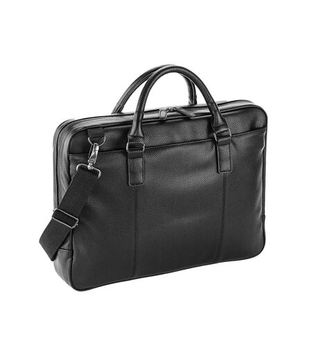 Nuhide slimline laptop bag one size black Quadra