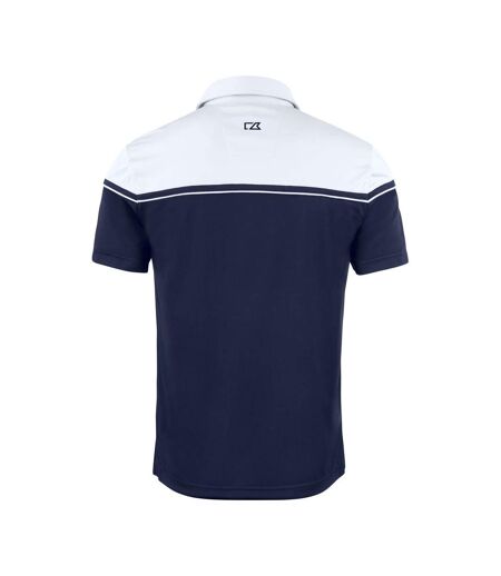 Polo Seaback Homme Bleu Marine Foncé Blanc Cutter & Buck
