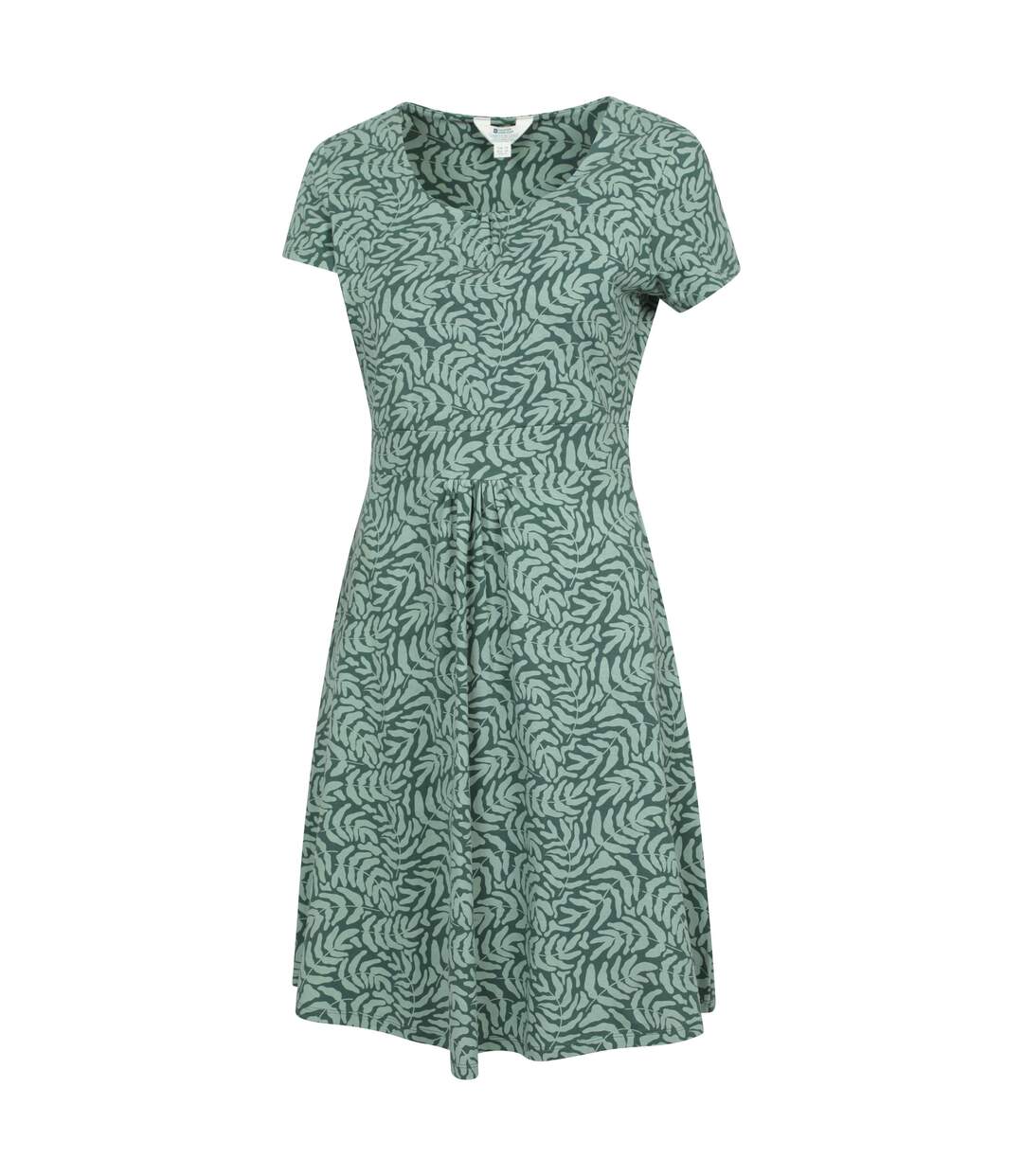 Womens/ladies Orchid Leaf Uv Midi Dress Khaki Green Mountain Warehouse-3