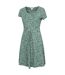 Womens/ladies Orchid Leaf Uv Midi Dress Khaki Green Mountain Warehouse-3