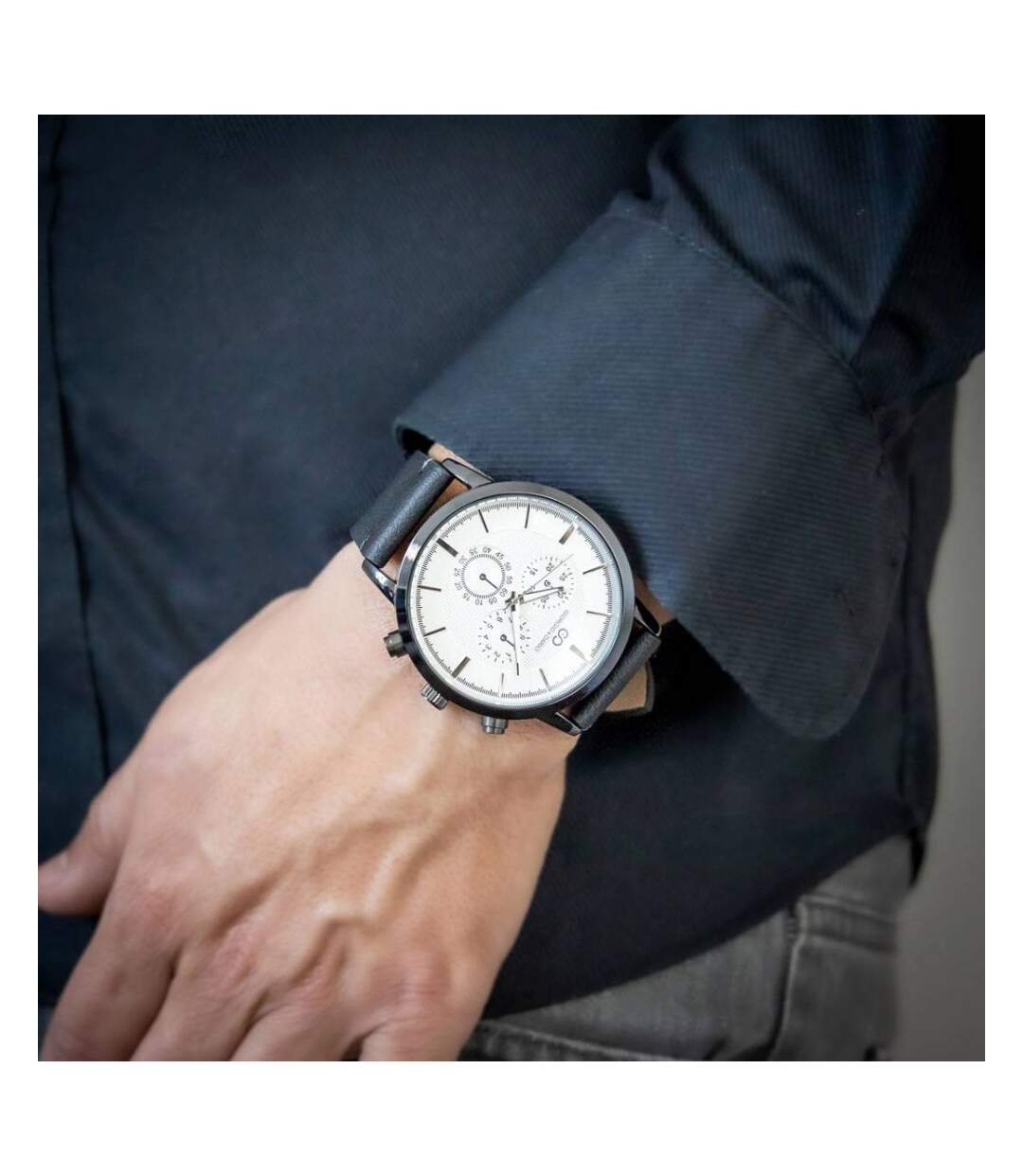 Montre Homme Noir avec Chrono GIORGIO-3