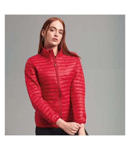 2786 Womens/Ladies Tribe Hooded Fineline Padded Jacket (Red)