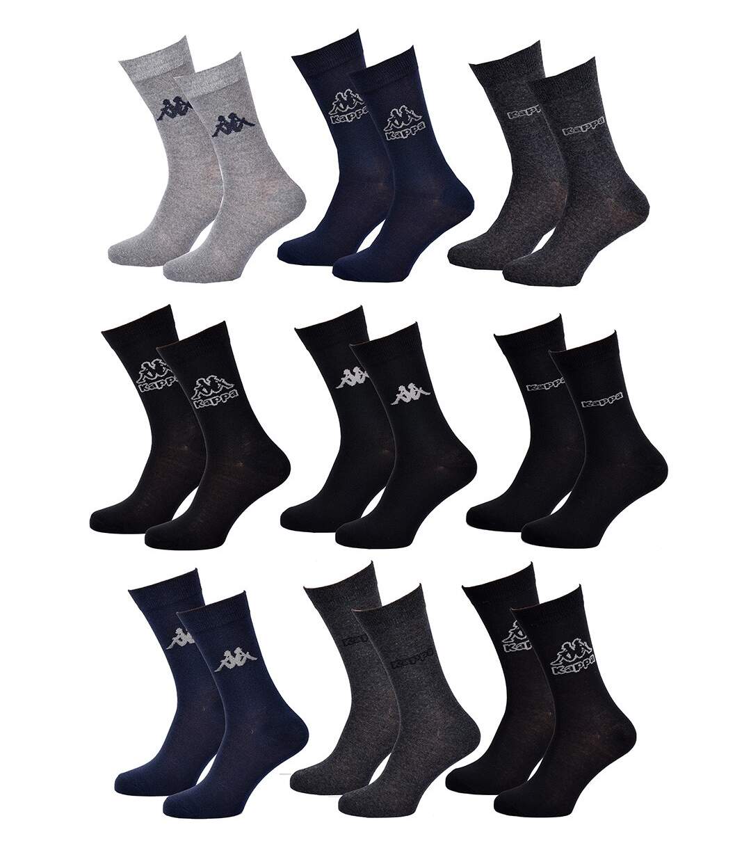 Chaussettes Homme VILLE KAPPA Pack de 9 Paires 0787