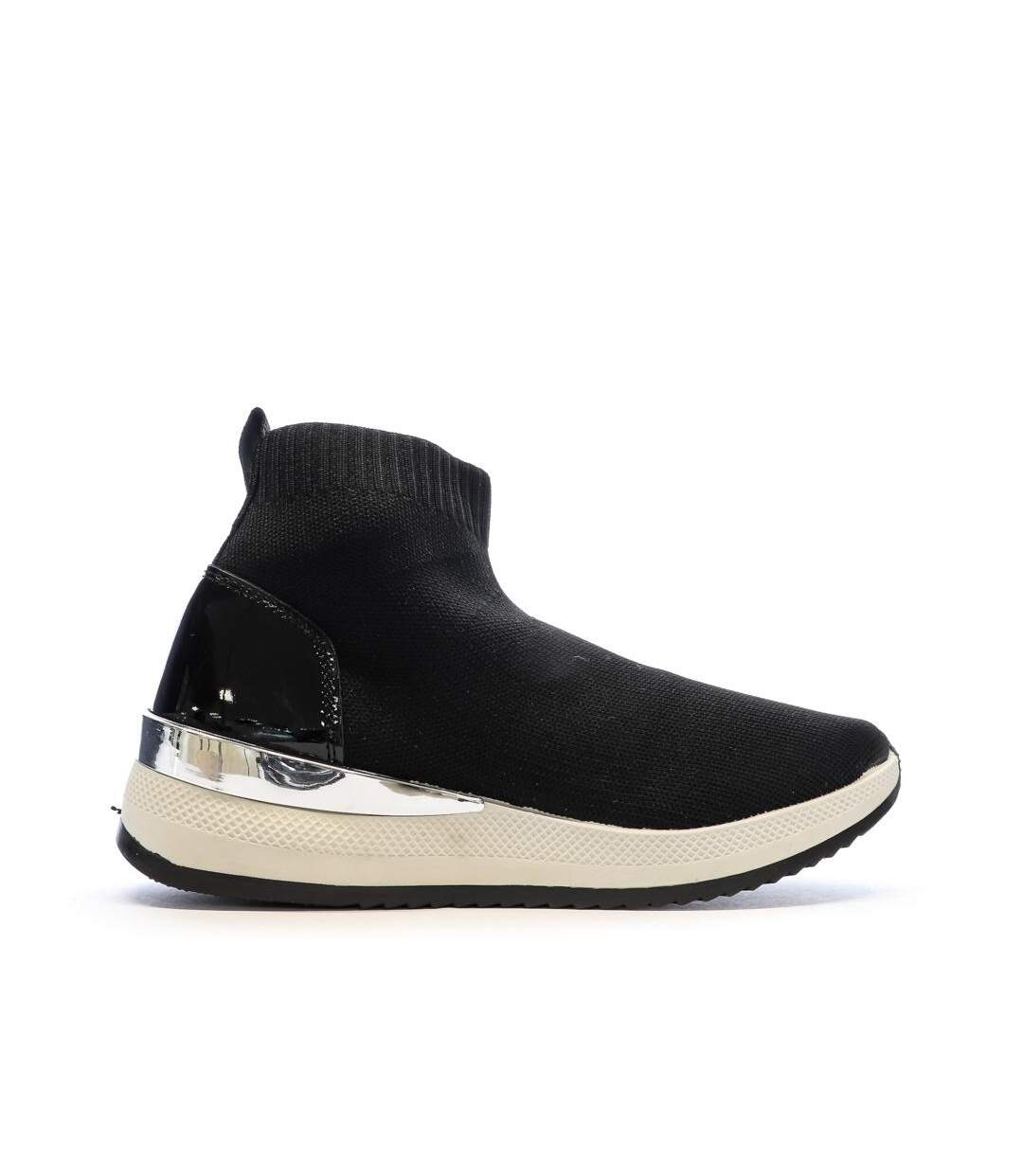 Baskets noires femme eskandalo & kaos ankle-2