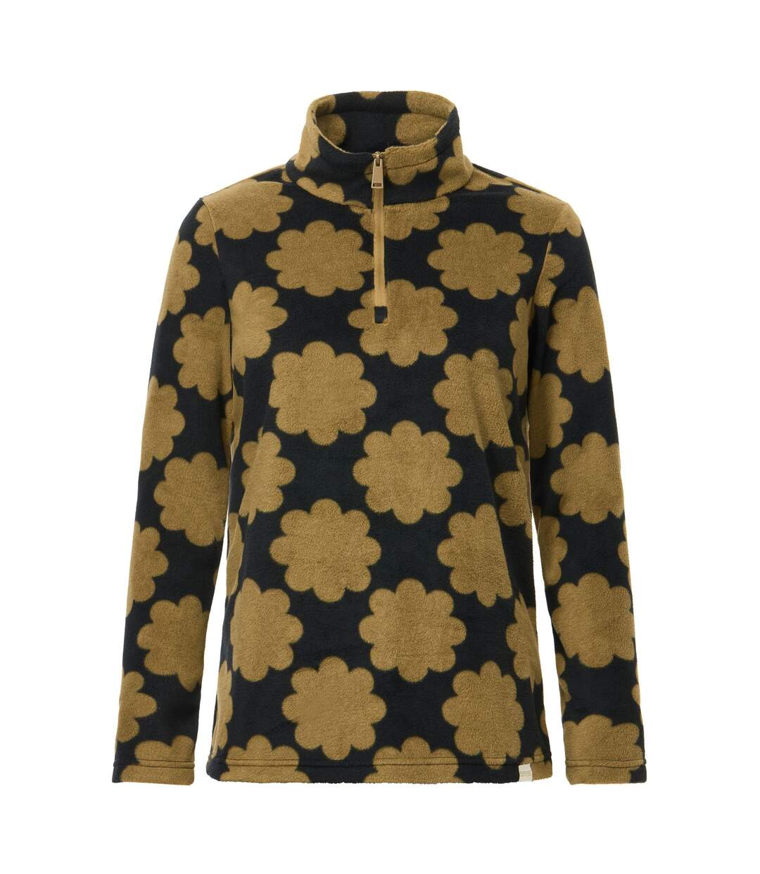 Womens/ladies Orla Kiely Sun Daisy Half Zip Fleece Olive Regatta-2