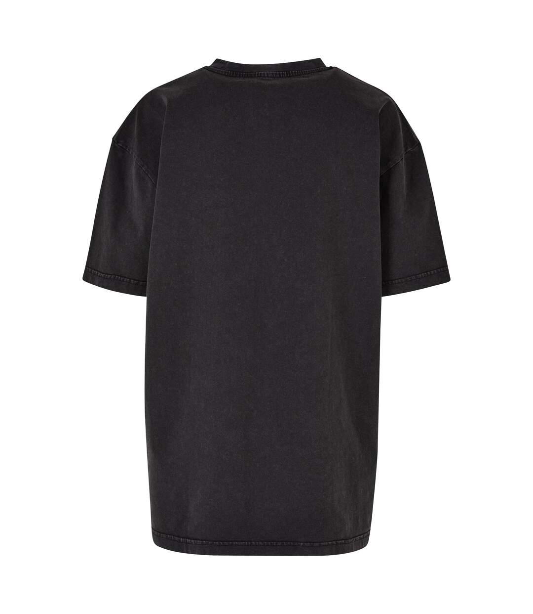 T-shirt Motif/style Délavé À L'acide Femme Noir Build Your Brand-2