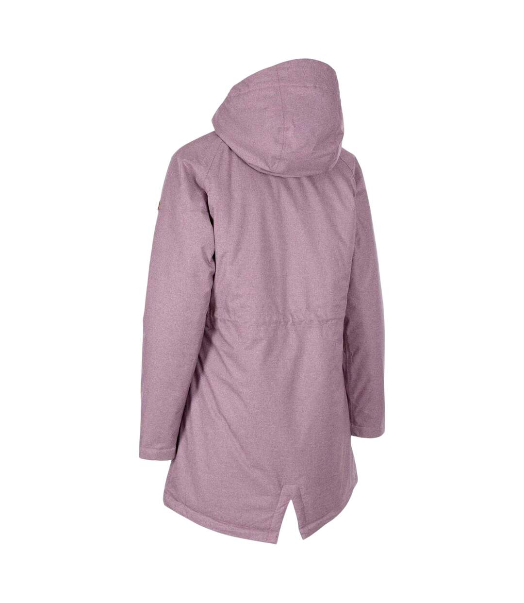 Doudoune Imperméable Rembourrée À Capuche Et Doublure À Pois Femme Rose Clair Trespass-2