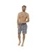 Foxbury Mens Checked Lounge Shorts (Pack Of 2) () - UTUT1453